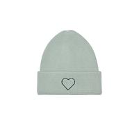 ONLY - ONLALPHA LIFE EMBROIDERED RIB BEANIE CC Green Milieu - Gr. - ONE SIZE
