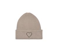 ONLY - ONLALPHA LIFE EMBROIDERED RIB BEANIE CC Taupe Gray - Gr. - ONE SIZE