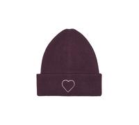 ONLY - ONLALPHA LIFE EMBROIDERED RIB BEANIE CC Winetasting - Gr. - ONE SIZE