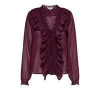 ONLY Onlanina Life Ls Ruffel V-Neck Top WVN