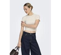 ONLY - ONLANITS S/S O-NECK CROPPED TOP JRS Cloud Dancer - Gr. - L