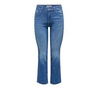 ONLY Damenjeans ONLANN-Kenya Flared Fit mittlere Taille Blau Größe S/L32 50%