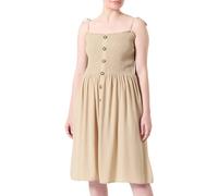 ONLY Damen Onlannika S/L Smock Dress WVN Noos Sommerkleid, Beige, 36 EU