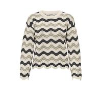 ONLY - ONLASA LS WAVE STRUCTURE O-NECK CC KNT Birch - Gr. - XS
