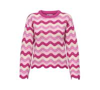ONLY - ONLASA LS WAVE STRUCTURE O-NECK CC KNT Pink Yarrow - Gr. - M