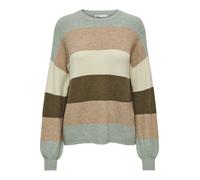 Only - ONLATIA L/S STRIPE PULLOV KNT NOOS Hedge Green - Gr. - L