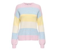 Only Pullover Onlatia L/S gestreift Strick Rosa Größe S
