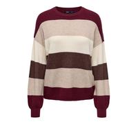 ONLY ONLATIA LIFE L/S STRIPE PULLOV KNT NOOS Damen | ZINFANDEL W. WHITECAPGRAY/SILVERMINK/CHICORYCOFFEE | M