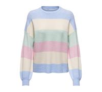 ONLY - ONLATIA LIFE L/S STRIPE PULLOV KNT NOOS kentucky blue - Gr. - XL