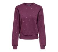 ONLY ONLATIKA L/S O-NECK GLITTER EMB. BOX SWT Damen | MAUVE WINE | L