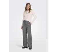 ONLY - ONLBEKKA LIFE HW WIDE WOOL LOOK PANT TLR Medium Grey Melange - Gr. - 38/32