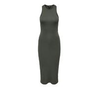 Only Onlbelfast S/L Midi Dress JRS NOOS Mittellanges Kleid oliv in S
