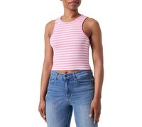 Only Crop Top mit Streifenmuster Modell 'BELIA' in Pink, Größe L