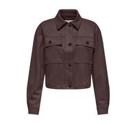 ONLY - ONLBELICIA FAUX SUEDE JACKET OTW Decadent Chocolate - Gr. - XL