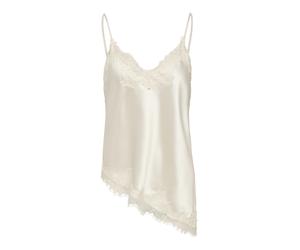 ONLY - ONLBELLA STRAP SATIN LACE TOP WVN EX Cloud Dancer - Gr. - L