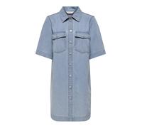 ONLY - ONLBELLE S/S BUTTON DRESS DNM GUA NOOS light blue denim - Gr. - M