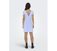 ONLY - ONLBERA BACK LACE UP S/S DRESS JRS NOOS Grapemist - Gr. - XL