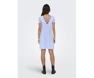 ONLY - ONLBERA BACK LACE UP S/S DRESS JRS NOOS Grapemist - Gr. - XS