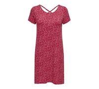 ONLY - ONLBERA BACK LACE UP S/S DRESS JRS NOOS mars red - Gr. - L