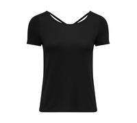 ONLY - ONLBERA BACK LACE UP S/S TOP JRS NOOS Black - Gr. - L