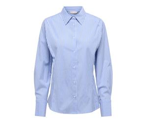 ONLY - ONLBERSA LS FITTED SHIRT WVN CC Brunnera Blue - Gr. - S
