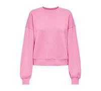 Sweatshirt ONLY "ONLBEST L/S CREW NECK SWT NOOS", Damen, Gr. M, sachet pink, Sweatware, Obermaterial: 65% Polyester, 35% Baumwolle, unifarben, regular fit normal, Rundhals, Rippbündchen, Sweatshirts S