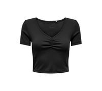 ONLY - ONLBETTY S/S SCALLOP V-NECK CC JRS Black - Gr. - S