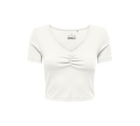 ONLY - ONLBETTY S/S SCALLOP V-NECK CC JRS Cloud Dancer - Gr. - M