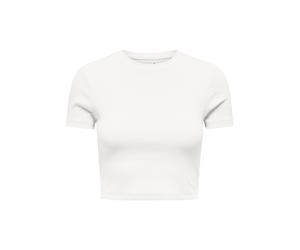 ONLY - ONLBETTY SS O-NECK SHORT TOP CC JRS Cloud Dancer - Gr. - XL
