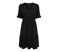 ONLY Onlbloom Life S/S V-Neck Frill Dress JRS