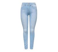 Only Skinny Fit Jeans aus Baumwoll-Mix Modell 'BLUSH' in Jeansblau Melange, Größe S/30