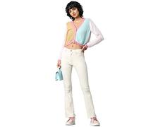 Only Blush Mid Flared Jeans (Herstellerartikelnummer: 15230778-Ecru-34-S)