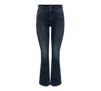 Bootcut-Jeans ONLY "ONLBLUSH MID FLARED DNM REA409 NOOS" Gr. S (36), Länge 32, blau (blue black denim) Damen Jeans (19953911-S) blue black denim