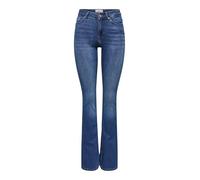 Bootcut-Jeans ONLY "ONLBLUSH MID FLARED DNM TAI021" Gr. M, Länge 32, blau (dark blue denim) Damen Jeans 5-Pocket-Jeans (88617045-M)