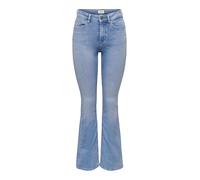Bootcut-Jeans ONLY "ONLBLUSH MID FLARED DNM TAI198 NOOS", Damen, Gr. XL (42), Länge 32, blau (special bright blau denim), Denim/Jeans, Obermaterial: 92% Baumwolle, 6% Elastomultiester, 2% Elasthan, un