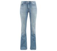 Bootcut-Jeans ONLY "ONLBLUSH LIFE MID FLARED DNM TAI467 NOOS" Gr. XL (42), Länge 32, blau (light blue denim) Damen Jeans Bootcut (54833719-XL)