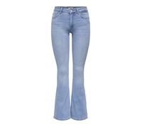 Only Onlblush Life Mid Flared Bootcut Jeans Light Bootcut Jeans Frauen in Gr. M_32 in Blau