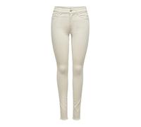 Only Damen Jeans Onlblush Mid SK AK RW DNM DOT019 NOOS – Skinny-Fit – Ecru XL/34