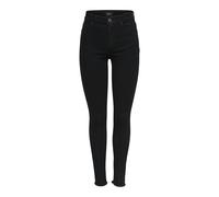 Only Damen Jeans ONLBLUSH MID SK REA2343 NOOS - Skinny Fit, knöchellang, Schwarz XS/34