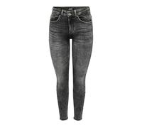 Skinny-fit-Jeans ONLY "ONLBLUSH MID SK ANKLE RW DNM DOT227 NOOS" Gr. S (36), Länge 30, blau (dark grey denim) Damen Jeans (23111019-S) dark grey denim