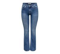 ONLY Jeans Flared Fit ONLBLUSH Rhineston DNM Blau L/L30