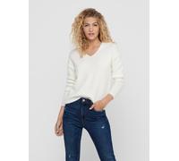 ONLY "ONLCAMILLA V-NECK L/S PULLOVER KNT NOOS" Materialmix, regular fit (30982057-L) birch