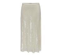 ONLY - ONLCARIN SEQUINS A-SHAPE SKIRT WVN creme - Gr. - L