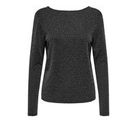 Only - ONLCAROL L/S 2-WAY GLITTER MIX TOP JRS black - Gr. - L