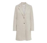 Only Damen Kurzmantel Carrie – tailliert, 55% Baumwolle/45% Polyester – Kitt Gr. 34