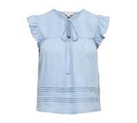 ONLY - ONLCHARIS LIFE SL TIE NECK TOP WVN CC Light Blue Denim - Gr. - S