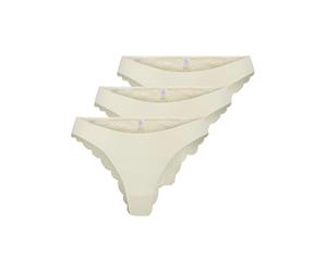ONLY - ONLCHLOE LACE BRAZIL 3-PACK NOOS ACC Cloud Dancer - Gr. - L
