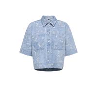 ONLY - ONLCLEO-AUDE SS JAQUARD DNM SHIRT QYT Light Blue Denim - Gr. - M