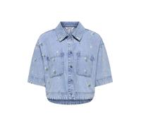 ONLY - ONLCLEO SS EMBROI CROP DNM SHIRT PIM Light Blue Denim - Gr. - L