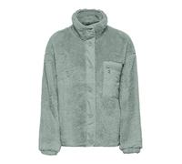 Plüschjacke ONLY "ONLCONTACT LIFE OVERSIZED CC OTW", Damen, Gr. XL, grün (grün milieu), Web, Obermaterial: 100% Polyester, unifarben, regular fit normal, Bündchen, Jacken, Kunstfaser (84717420-XL) grü